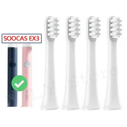 Head Soocas Ex3 Replacement Toothbrush Heads for So White Ex3 Electric Toothbrush Deep Cleaning Replace Brush Head Nozzle with Cover