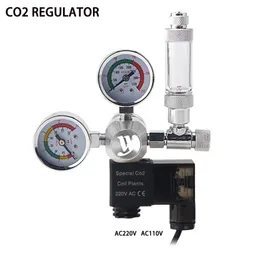 Оборудование DIY Аквариум CO2 Регуляторный соленоидный клапан комплект для одноисловного клапана аквариумы аккумулятор CO2 Система управления давлением