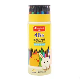 Painting Pens 12/18/24/36/48 Colors Wood Watercolor Pencil Lead Hardness Hb Professional Colored Pencils Art School Office Supplies Dhmsb