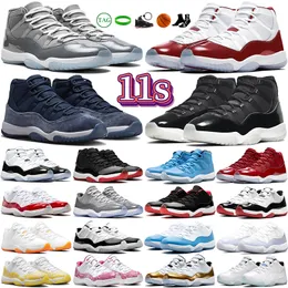 Jumpman 11 Basketball Shoes High 11s Trainer Cherry Womens Jordens Shoe Cool Grey Bred Jubilee 72-10 Space Jam Cap and Gown Mens Trainers Pantone Georgetown Sneakers