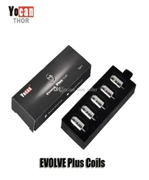 100 Original Yocan Evolve Plus EvolveD Regen Replacement Coil Head QDC QTC Quatz Dual Triple Atomizer Core Ceramic Donut Coils F5788855