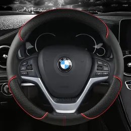 Steering Wheel Covers Microfiber Leather Car Cover For E90 320i 325i 330i 335i E87 120i 130i 120d Auto Interior Accessories