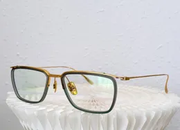 Square Eyeglasses Frame 106 Clear Green Liner Gold Accent Women Men Fashion Sunglasses Frames Eyewear With Case2788637
