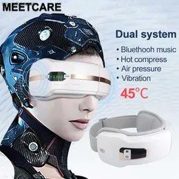 Eye Massager with Heat Bluetooth Music Vibration Air Pressure Hot Compression Massage for Anti Eye Pouch Relax Improve Sleep L230523