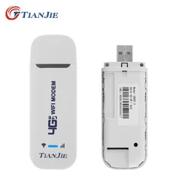 Modems TIANJIE New Arrival 4G USB WIFI MODEM CAT4 150Mbps Qualcomm Chipset Dongle Car Router With Sim Card Slot