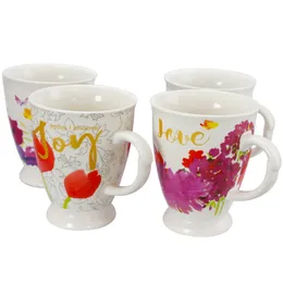 Gibson Home 17 4 oz Cup Set, Set of 4 Assorted Designs