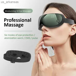 Massageador de olhos visível inteligente EMS Pulso Vibração Máscara de Olhos Olhos Secos Alívio de Olheiras Vapor Compressa Quente Instrumento para Cuidados com os Olhos L230523