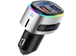 BC41 Car audio MP3 player FM transmitter U disk TF card music Bluetooth receiver hands calling USB QC30 charger7691400