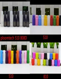 Colorful Mouthpiece Drip Tip 808d 510 810 silicone disposable ecigarette driptip Food grade rubber drip nozzle test Individually 5574303