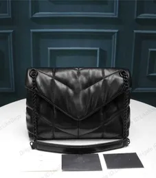 Evening Bags LOULOU Puffer denim shoulder bag handbag purse luxury designer Tote women cowboy messanger flaps bags crossbody clutc8711968
