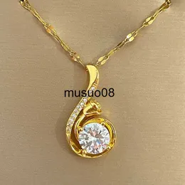 Anhänger Halsketten Accessoires Schmuck für Frauen Anhänger Halskette Goldene Edelstahlkette Schlüsselbein Link günstige Artikel mit kostenlosem Versand J230601