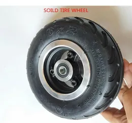 Motorcycle Wheels Tires 6 Inch Electric Scooter Wheel 6x2 With Air Tire Or Solid Metal Hub 8mm 10mm Axle Hole Trolley Cart14070369