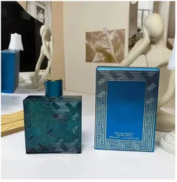 Designer Colônia Perfume Eros para Mulheres e Men 100ml Blue Eau Toilette Longe Longa Frararança Durizante Premeierlash