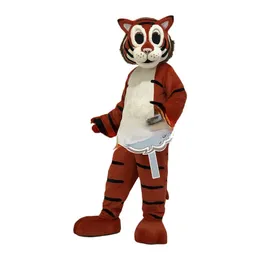 Puntelli di performance della mascotte del fumetto del copricapo della tigre Costumi personalizzati di Halloween e di performance sul palco che camminano per adulti di dimensioni natalizie