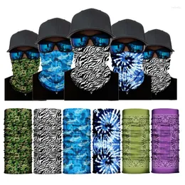 Bandanas 1pc Unissex Gaiter Pescoço Escalada Caminhadas Cachecol Esporte Mascarilla Acessórios de Cabeça Moto Turbante Mão Lenços Mágicos Faixa de Cabeça