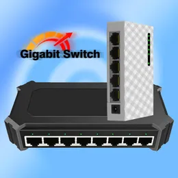 Переключатели Полный Auto 1G 5 8 Port Gigabit Switch Switch Switch LAN RJ45 Hub Switch Switch Gigabit Adapter 1000 Мбит / с.
