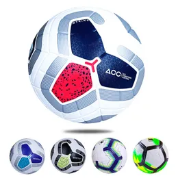 Balls High Quality PU Soccer Ball Size 5 Pressing Soft Leather Football Ball Team Match League Gift Training Balls 230531