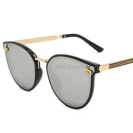 2023 Luksusowe kobiety okulary przeciwsłoneczne Oakeies Oval Metal Frame Little Bee Men Sun Sunglasses Uv400 Classic Retro Brand Oculos de Sol 1 2ufjo