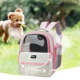 Köpek araba koltuğu, evcil taşıyıcı taşıma seyahat çantası oxford kumaş şeffaf uzay aracı çanta taşınabilir kediler için büyük kapasite kapsar