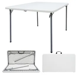 3ft Square Banquet Folding Table for Indoor Outdoor, White