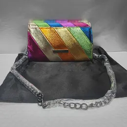 Borsa da donna con cuciture in colore a contrasto e testa d'aquila Kurt borsa incrociata diagonale borse da donna borsette borse firmate tote