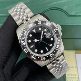 Mężczyźni oglądają oryginalne role gmt designer zegarki U1 Wysokiej jakości automatyczne zegarek na rękę dla mężczyzny super wodoodporne zegar ze stali nierdzewnej ze ręką ze ręką z pudełkiem AAA