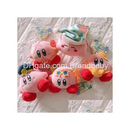 Plush Keychains Pink Kirby Jewelry Schoolbag Backpack Ornament Kids Gifts About 8Cm Drop Delivery Toys Stuffed Animals Pendant Otbub