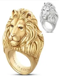 Anel de cabeça de leão dominador Acessórios de joias baratos Jóias inteiras Anéis masculinos Anéis de Halloween para homens Coisas legais Anéis grossos G6513122