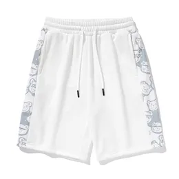 Anszktn Big Bang New Trend Men's and Women's Sports Leisure Cotton Patchwork Fem Cent Shorts IL