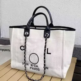 Luksusowe damskie torby na rękę mody haftowane marka torebka żeńska Pearl Beach torba na plażę duże zakupy małe plecaki na płótnie łańcuch plecak