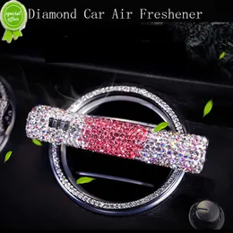 Ny Creative Bling Crystal Diamond Car Air Freshener Air Outlet Parfym Vent Clip Car Solid parfym Diffusor Dekoration för kvinnor