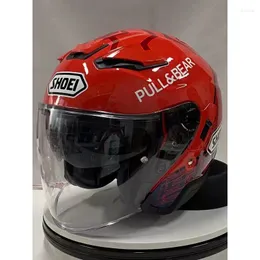 Motorcycle Helmets Open Face J-Cruise II Half Helmet Red Ant Generation Two Double Lens Three-quarters