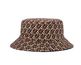 Stingy Brim Hats Luxury Cotton Letter Print Women039s Bucket Hat Men Caps Panama Bob Vintage Female Summer Cap Designer 2201054928399