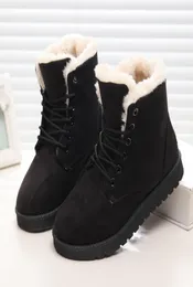 Women Winter Boots Suede Snow Ankle Boots Female Warm Short Fur Boots Shoes Woman Round Toe Botas Mujer2767661