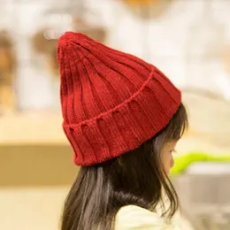Berets Childrens Hat Girl 11 Color Autumn Winter Crochet Baby Girls Boys Cap Kids Beanie Infant Children Child