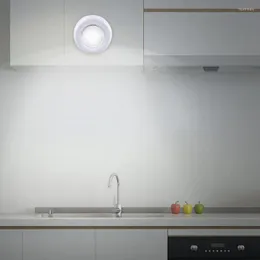 Luci notturne Cordless COB LED Light Easy Sticky Kitchen 3W 5W Lampada alimentata a batteria per armadio Scale Press Switch
