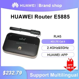 Modems Unlock HUAWEI E5885 E5885Ls93a 4G 300mbps Pocket Wifi Router Mobile hotspot E5885 Wifi 4G Sim Card Support Powerbank with RJ45