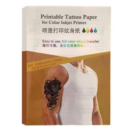 Paper Inkjet temporary tattoo men's and women's Disposable Tattoo paper tattoo paste transfer paper A4 10 sets