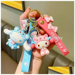 Jewelry Euro Fashion Big Ear Dog Key Chain Bag Alloy Ring Charm Kids Gifts Drop Delivery Baby Maternity Accessories Otyu3