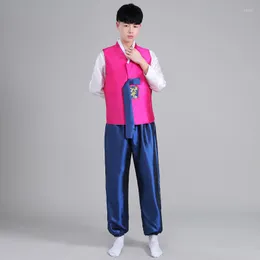 Ethnic Clothing Men's Traditional Korean Hanbok Male Dance Performing Ancient Court Costume Minority Wedding Costumes 17