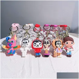 Jewelry Cartoon Cute Animation Character Keychain Backpack Car Fashion Key Ring Accessories Traveling Dream Drop Delivery Baby Kids Otyht