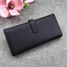 Women wallet fashion single zipper pocke men women leather wallet lady ladies wallet long purse Holders with Belt box HB10247w