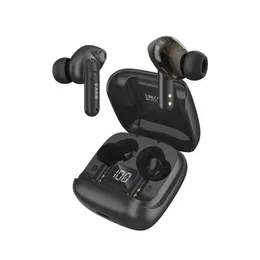 H01 Wireless Stereo Bluetooth Earbuds Headset 5.2 with Usb C Type C Charging Compartment TWS Anc In-ear Buds Digital Display Binaural Movement True Dual Dynamic