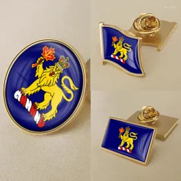 Broscher vapenskikt guvernör General Canada Flag National Emblem Brooch Badges Lapel Pins