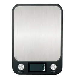 Flat Stainless Steel Kitchen Scale 5kg Rechargeable Electronic Scale Food Food Baking Grams Weighing Platform 10kg5849742