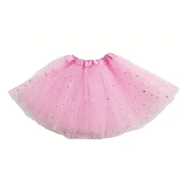 Roter Tutu-Rock mit glitzernden Sternen für Babys, glitzernde Röcke, Chilldren-Tanzparty, Pettiskirt-Tutus, günstige Tutus