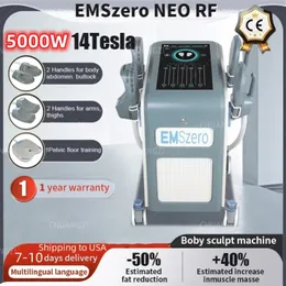 Hot 5000W DLS-EMSlim Neo Maszyna Usuwanie tłuszczu Cellulit Redukcja Emszero Mięsień Stymulator 4 uchwyty z certyfikatem RF Machine CE