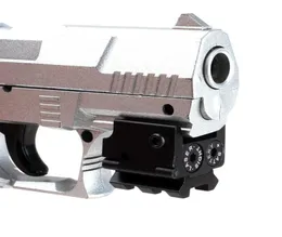 Сфера Mini Hunting Регулируемая компактная тактическая красная точка лазерная прицела, подходящая для пистолетного пистолета с рельсовым креплением 20 мм067302