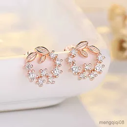 Romantic Flower Stud Earring For Women Sweet Flowers Exquisite Party Jewelry R230613