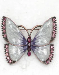 Whole Crystal brooch Rhinestone Enameling Butterfly Brooches Fashion Costume Pin Brooch Jewelry gift C8662166287